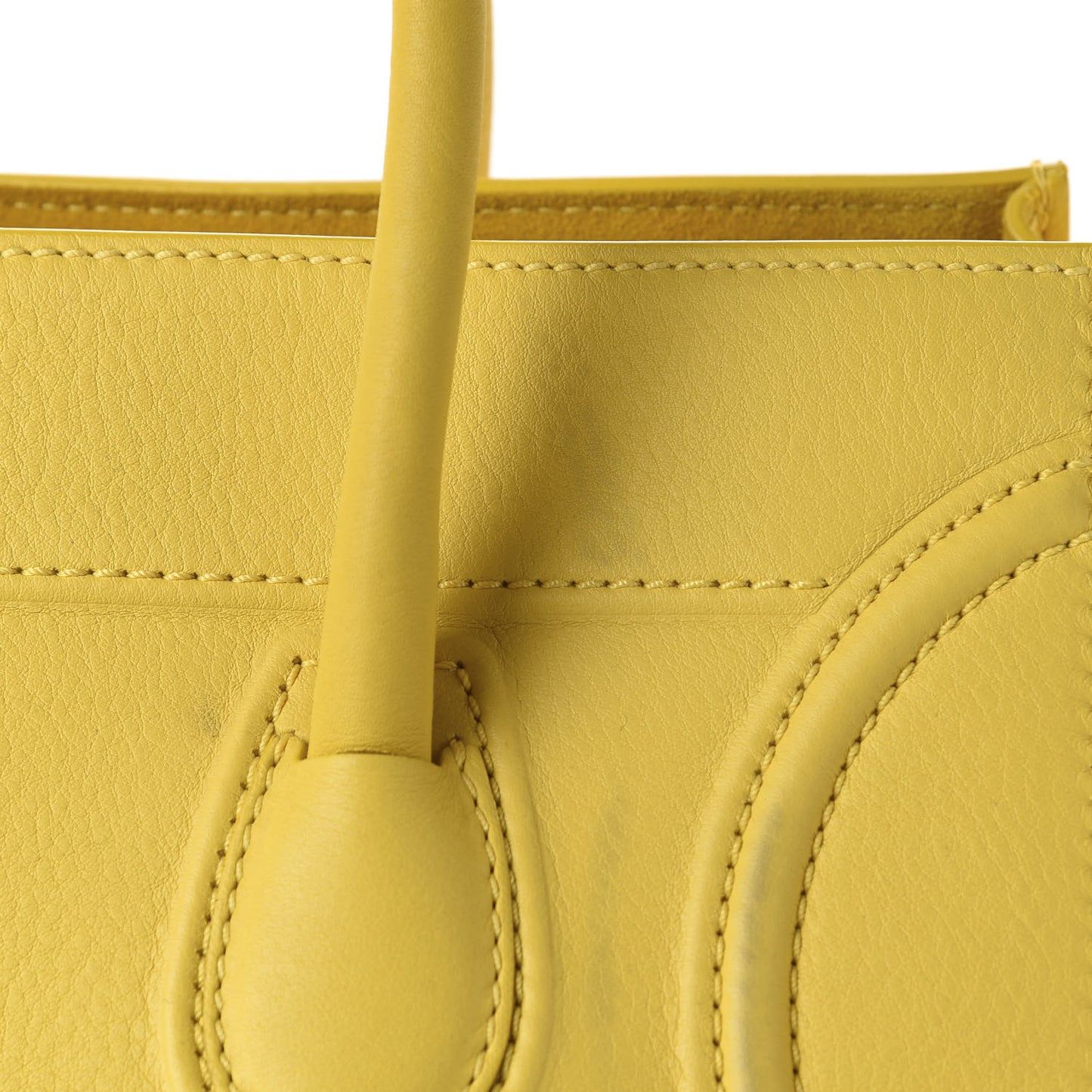 Supple Calfskin Medium Phantom Luggage Sun Yellow
