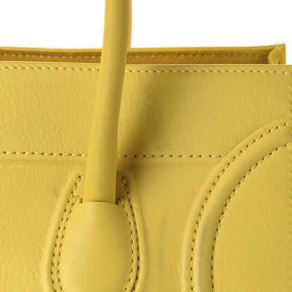 Celine Supple Calfskin Medium Phantom Luggage Sun Yellow 10 of 14