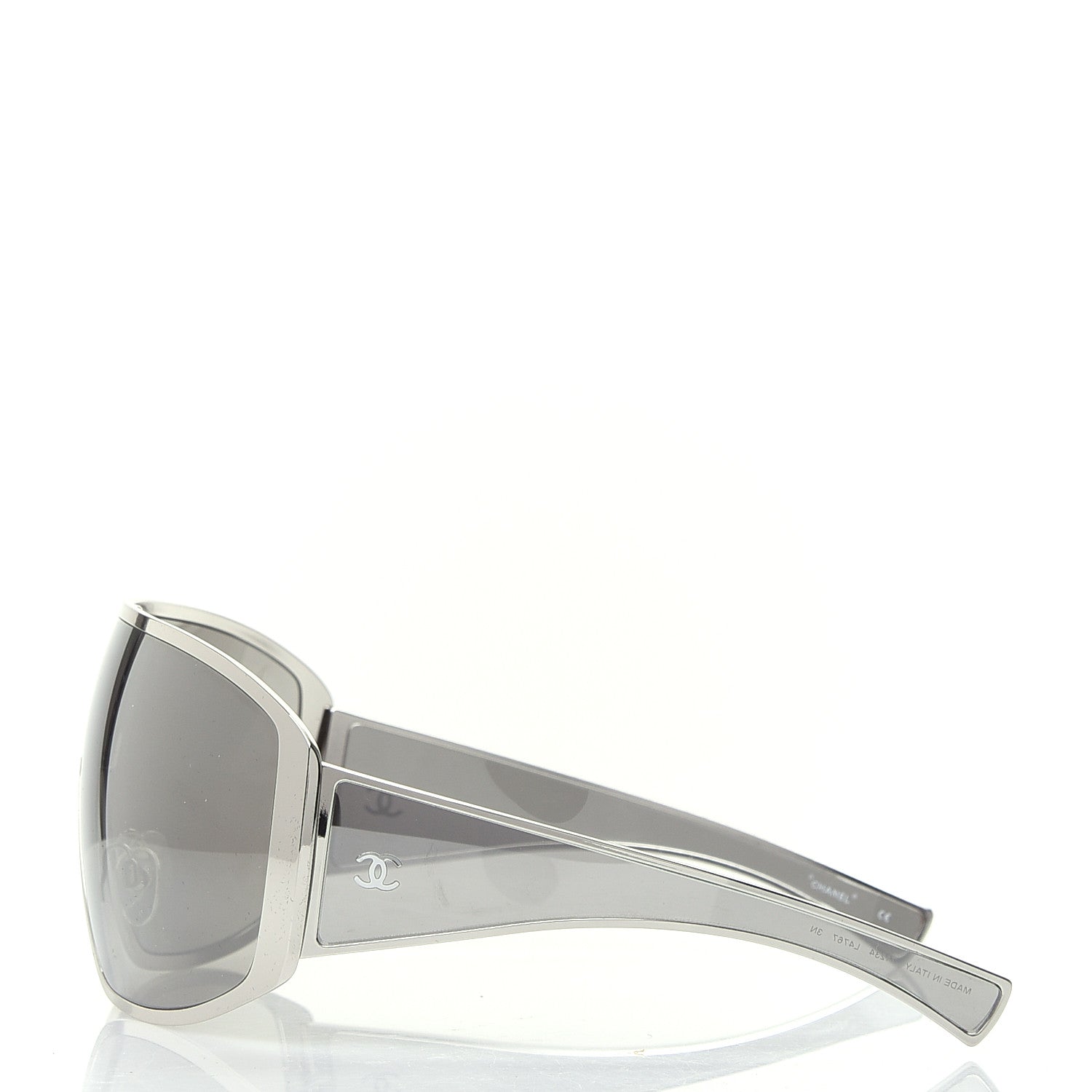 Chanel Shield Runway Sunglasses 71234 Silver 3 of 8