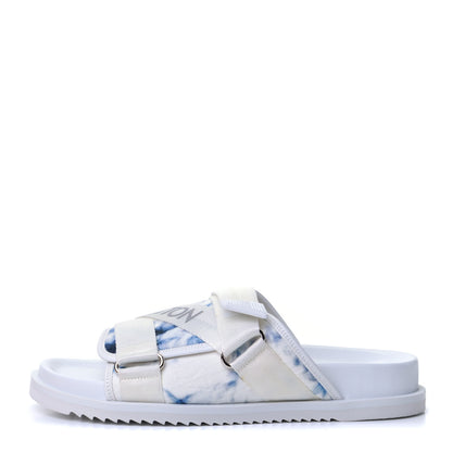 Louis Vuitton Denim Monogram Tie Dye Mens Honolulu Mule 9 Marine 1 of 8