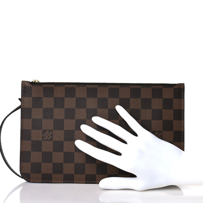 Louis Vuitton Damier Ebene Neverfull MM GM Pochette 2 of 7