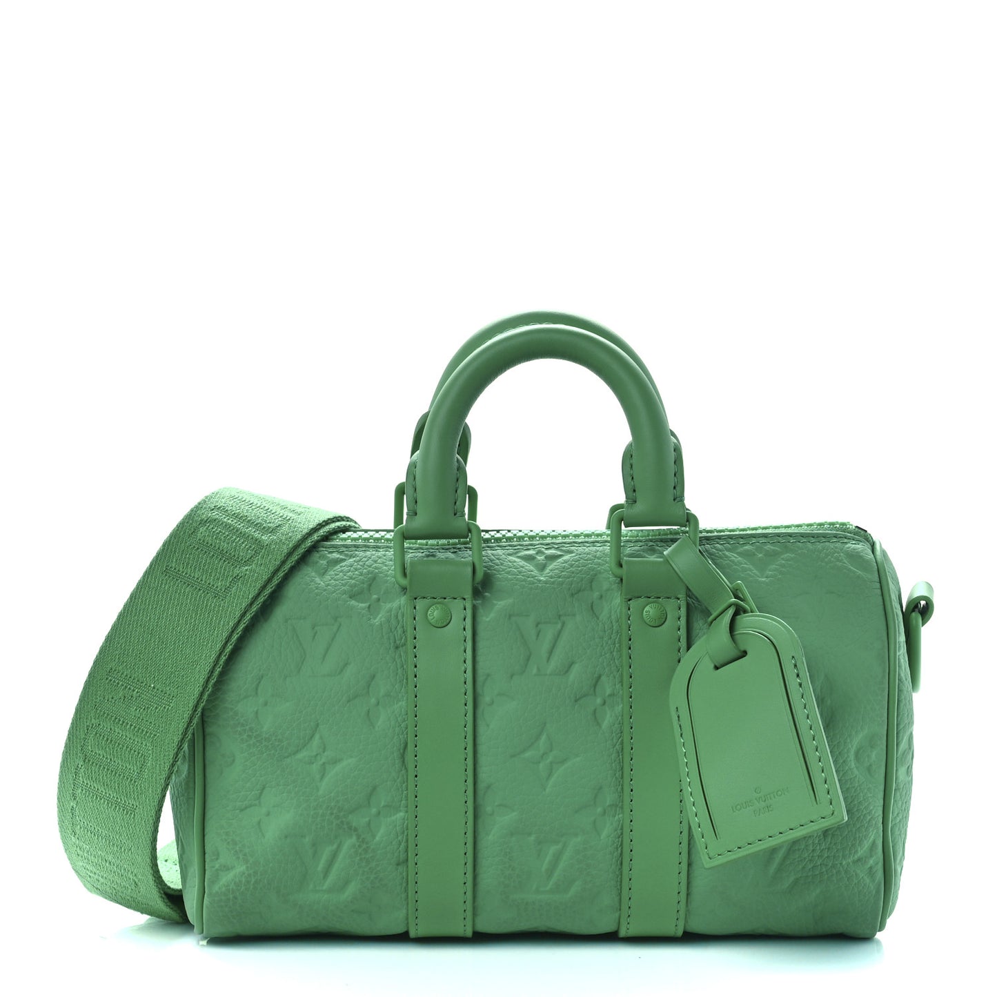 Monogram Taurillon Keepall Bandouliere 25 Minty Green