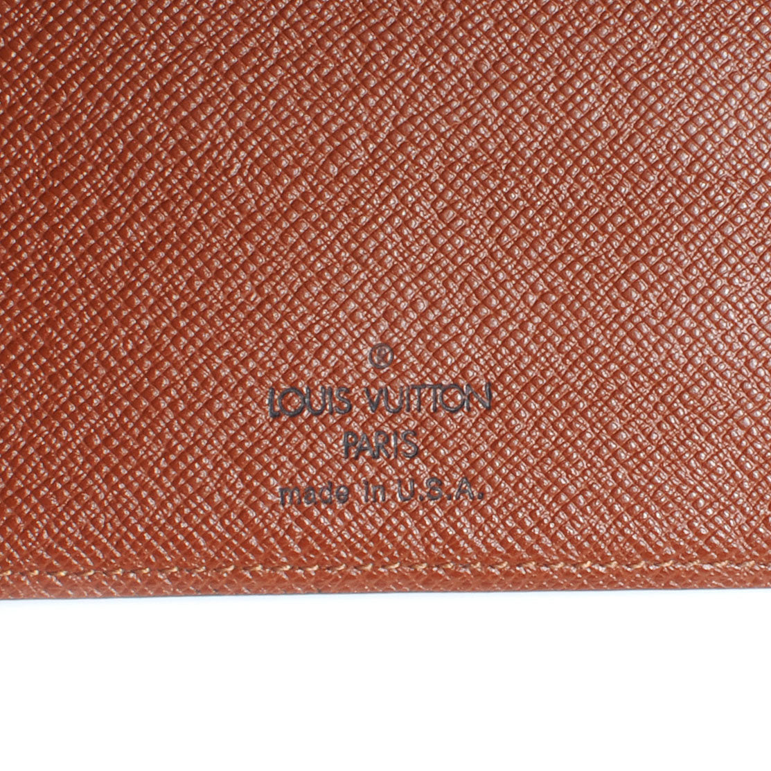 Monogram Simple Checkbook Holder Wallet
