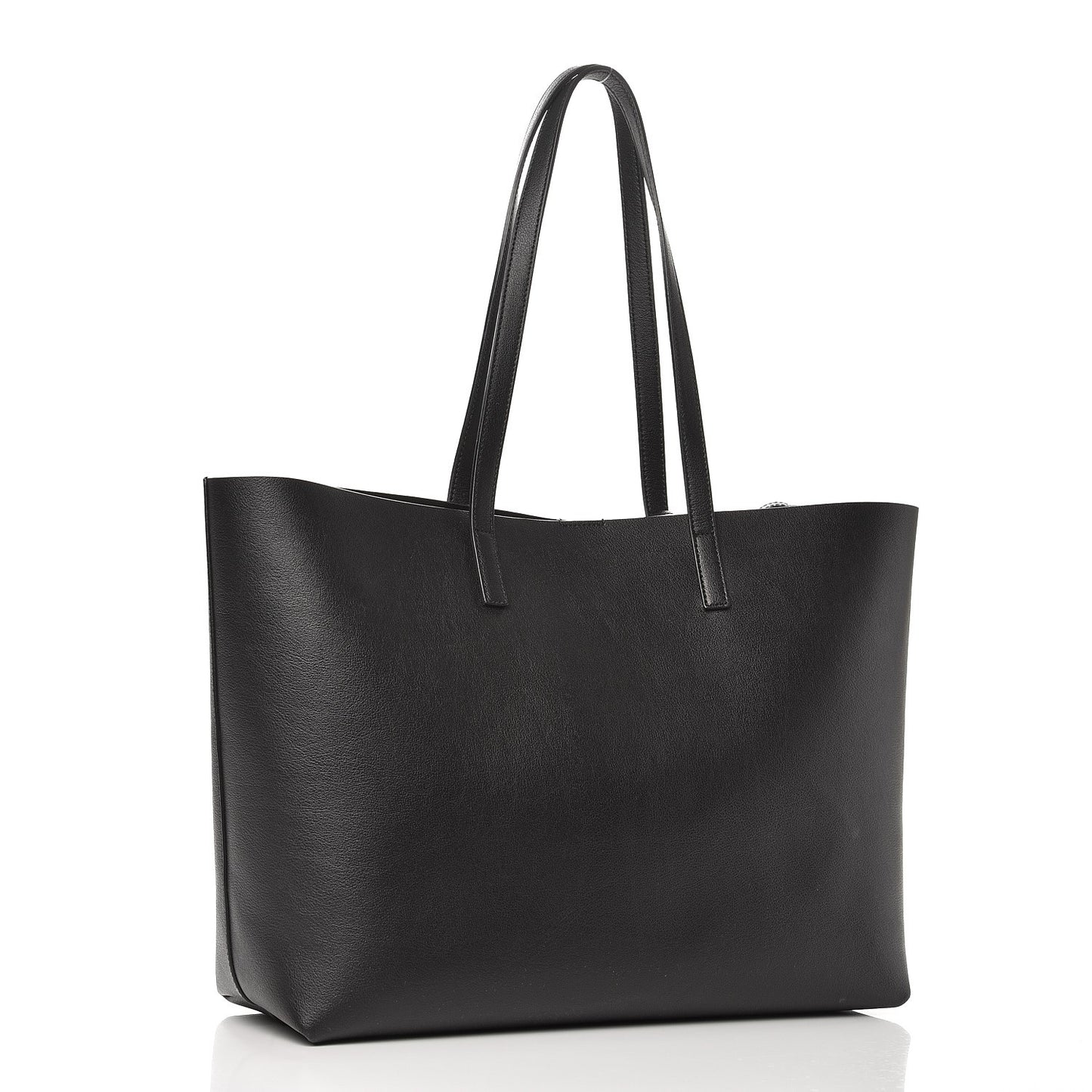 Calfskin Large Shopping Tote Black
