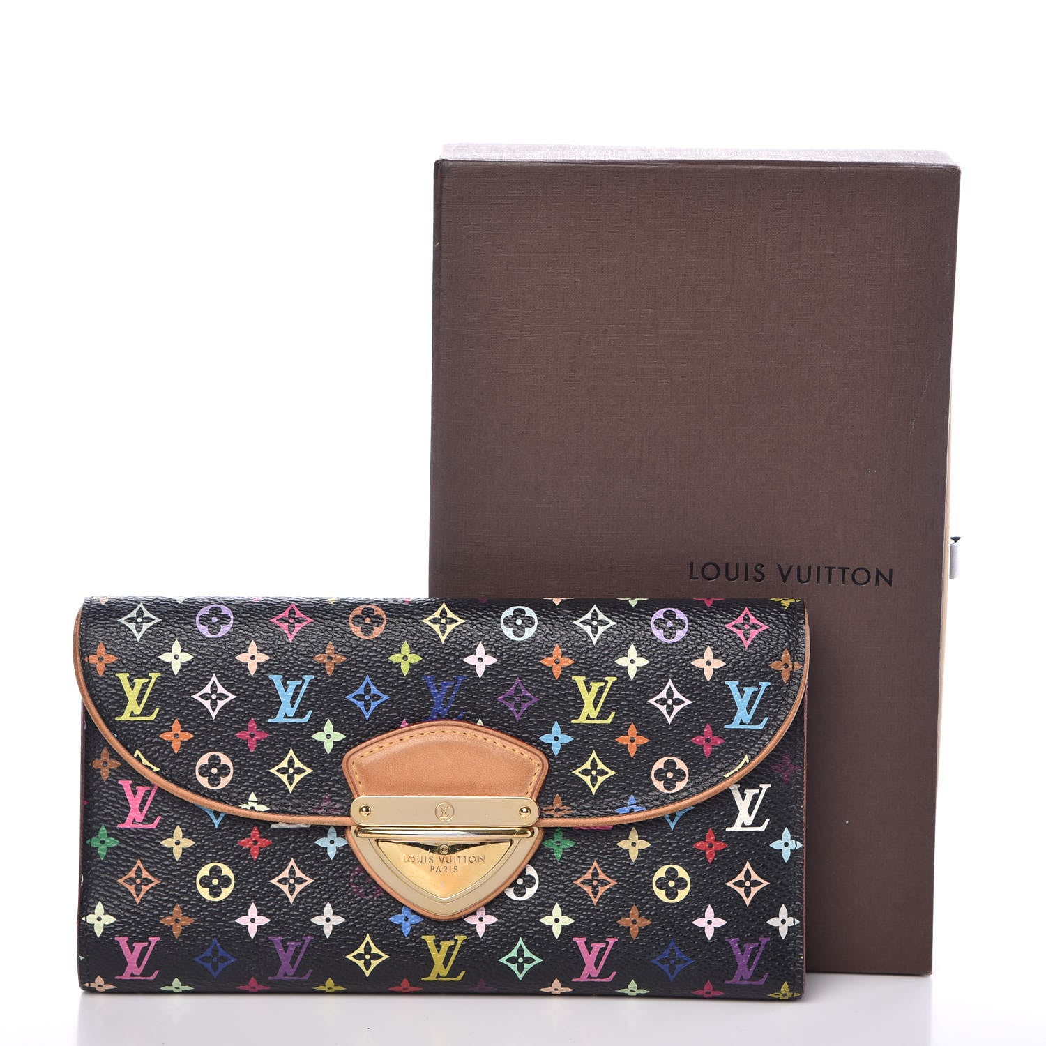 Louis Vuitton Monogram Multicolor Eugenie Wallet Black Grenade 9 of 9