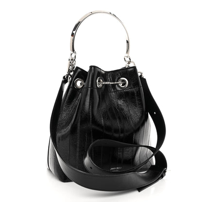 Jimmy Choo Eelskin Bon Bon Bag Bucket Bag Black 3 of 9