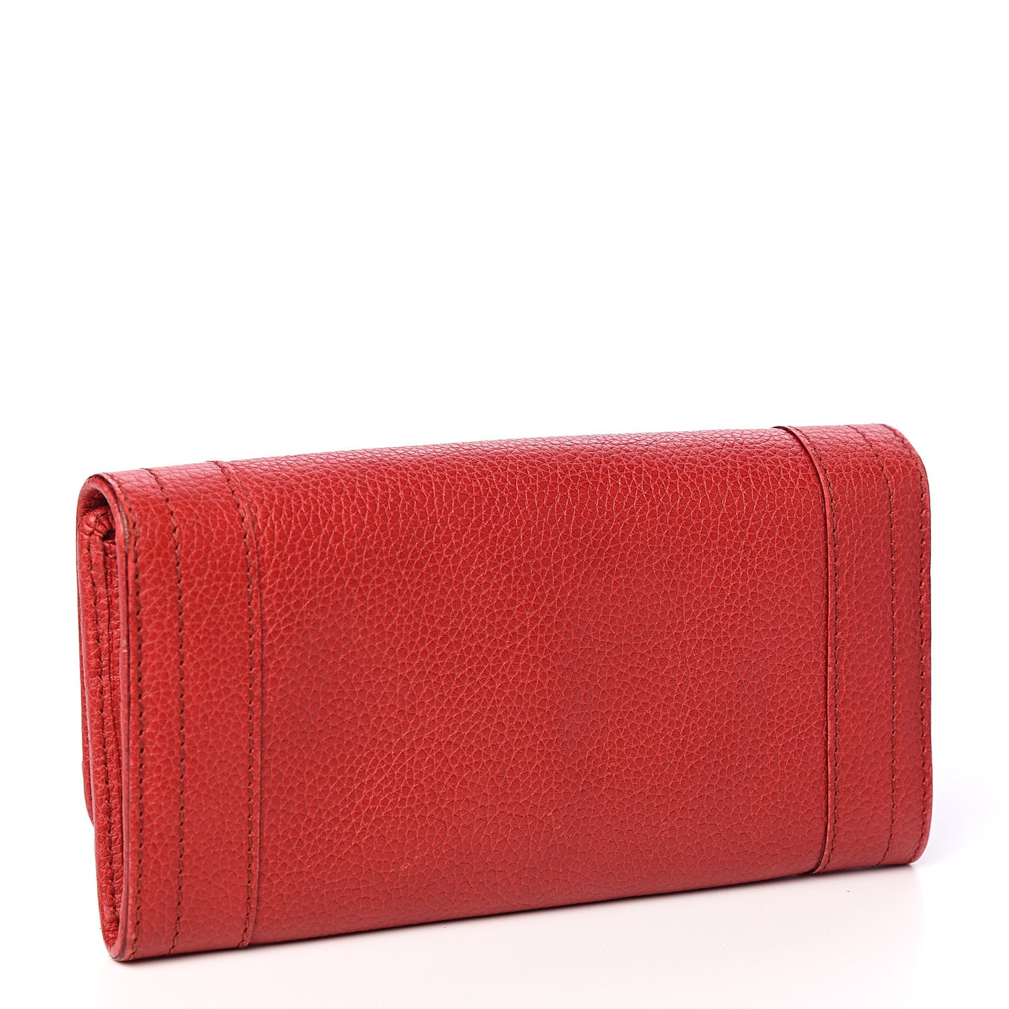 Grained Calfskin Paraty Continental Wallet Red