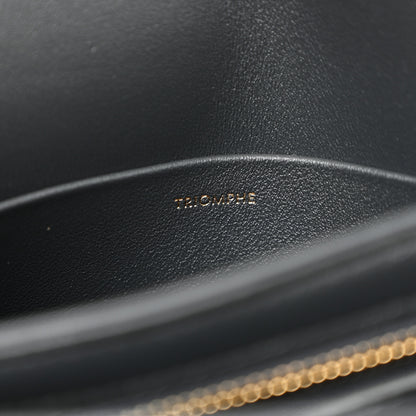 Celine Shiny Calfskin Teen Triomphe Dark Grey 8 of 13