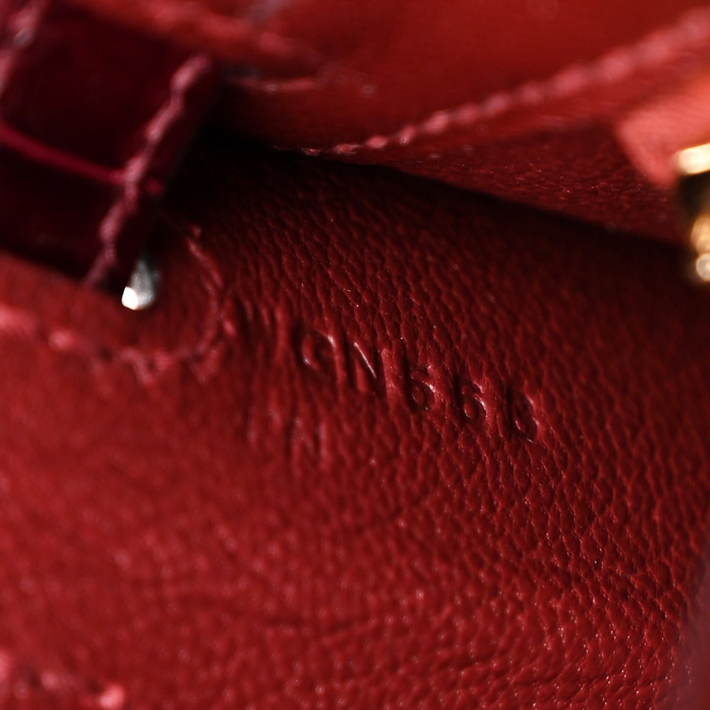 Madame Calfskin Shiny Alligator Kelly Sellier Touch 25 Rouge H