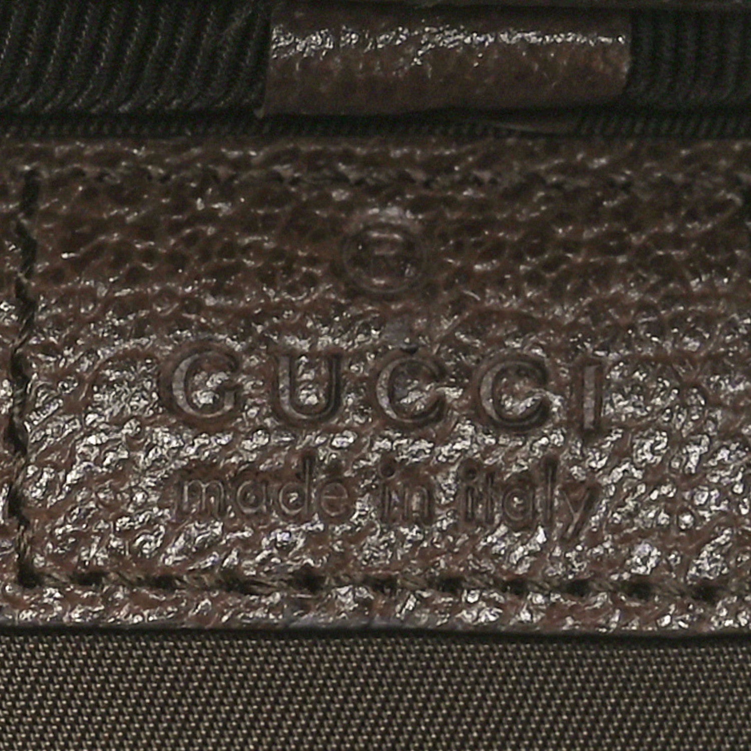 Gucci GG Supreme Monogram Textured Calfskin Web Ophidia Vanity Cosmetic Case Beige Ebony New Acero 7 of 10