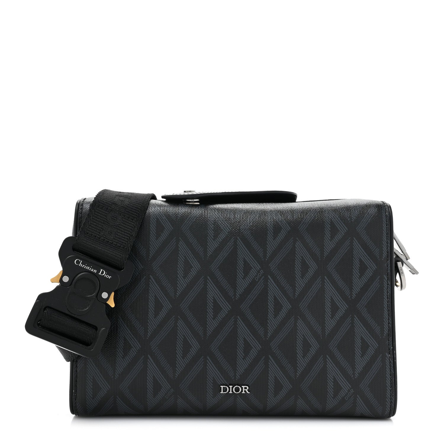 Christian Dior Canvas CD Diamond Lingot 22 Bag Black 1 of 11
