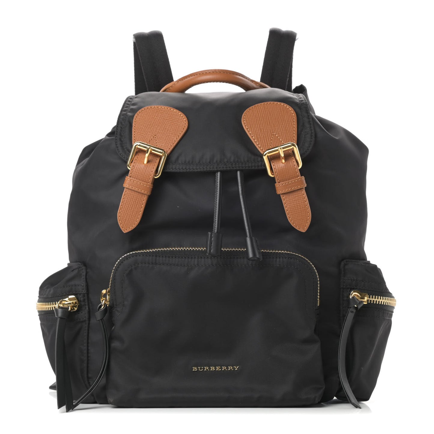Nylon Medium Rucksack Backpack Black
