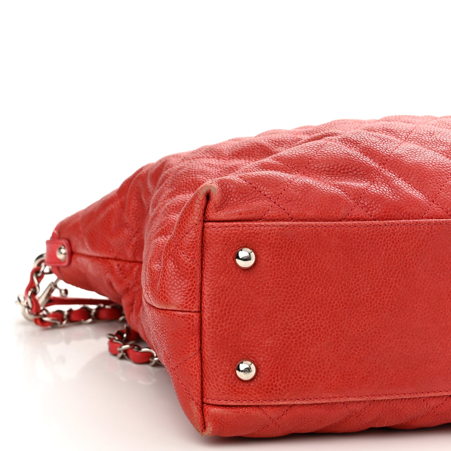 Chanel Caviar Quilted French Riviera Hobo Rouge 9 of 17