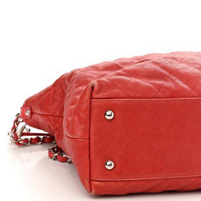 Chanel Caviar Quilted French Riviera Hobo Rouge 9 of 17