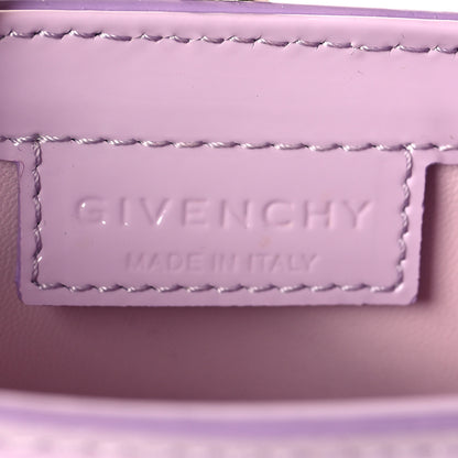 Givenchy Patent Padded Small Cut Out Shoulder Bag Lilac 6 of 10