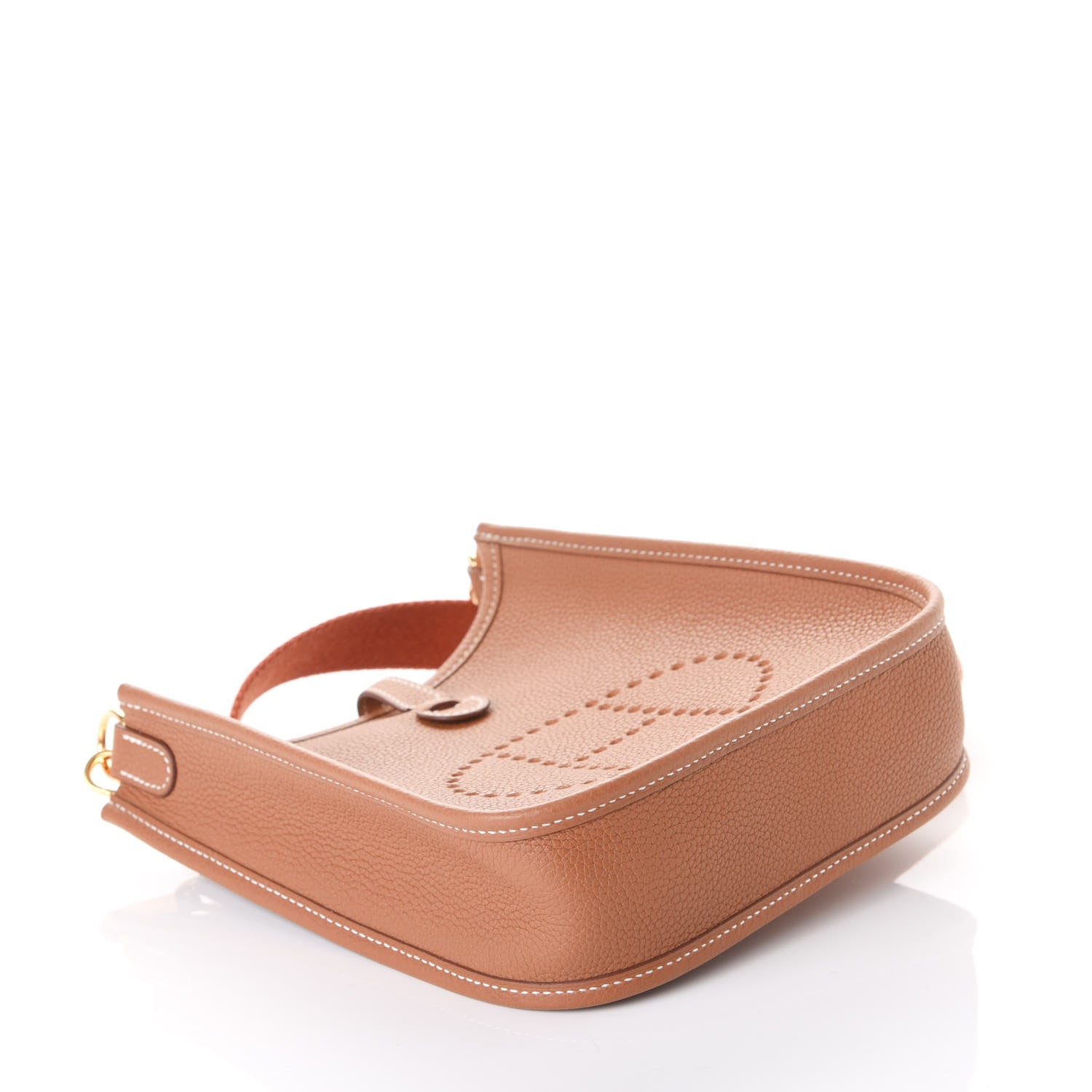 Hermes Taurillon Clemence Amazone Evelyne TPM Gold Cuivre 3 of 9