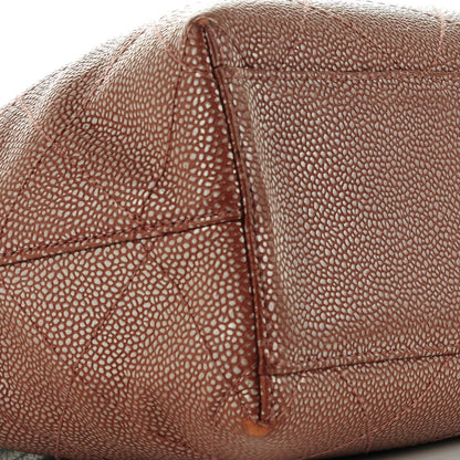 Chanel Metallic Caviar Quilted Shoulder Bag Brown 7 of 11
