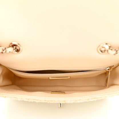 Chanel Shaded Sequin Mini Flap Light Green White Ecru 5 of 12