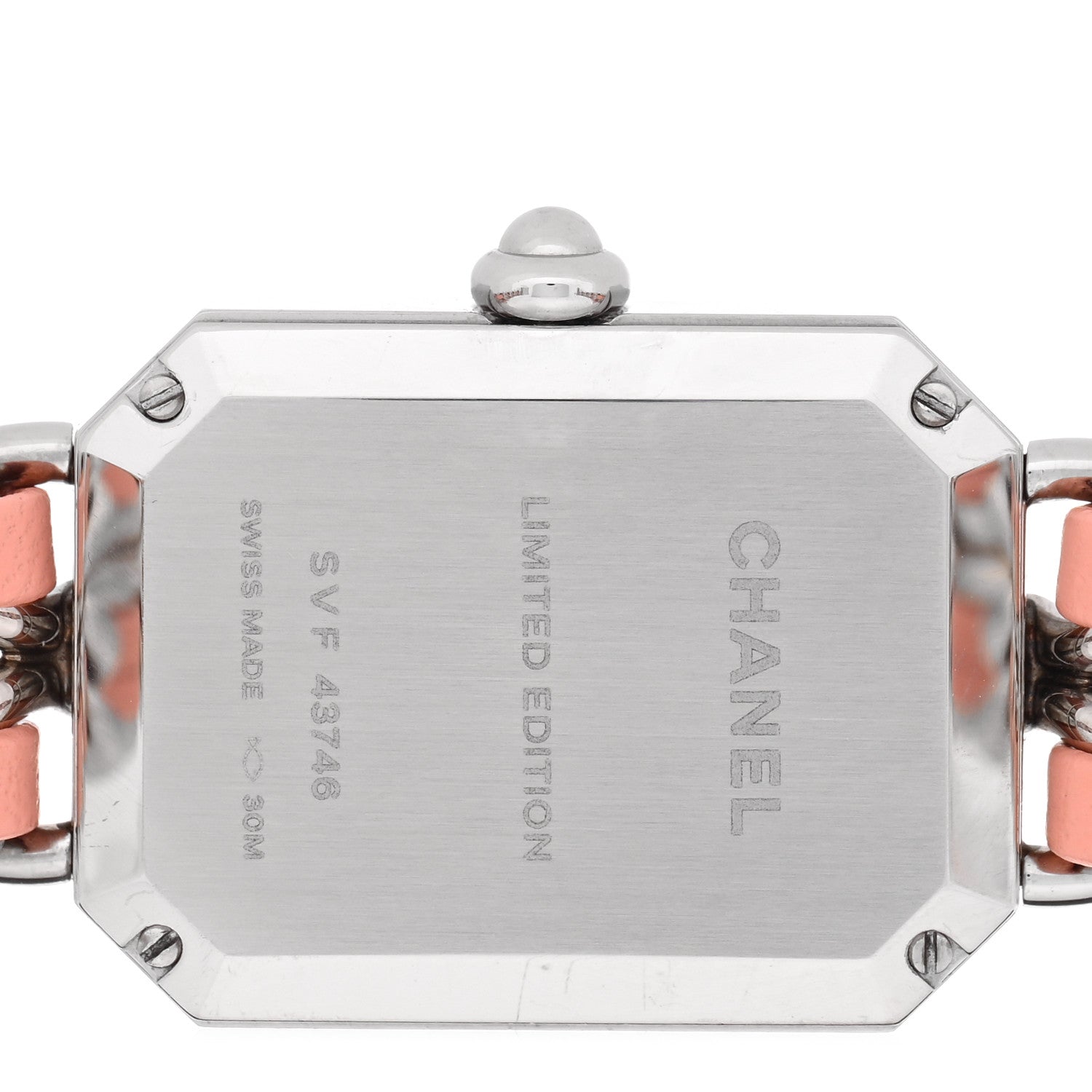 Chanel Stainless Steel Lambskin 20mm Chain Premiere Quartz Watch Pink 4 of 5