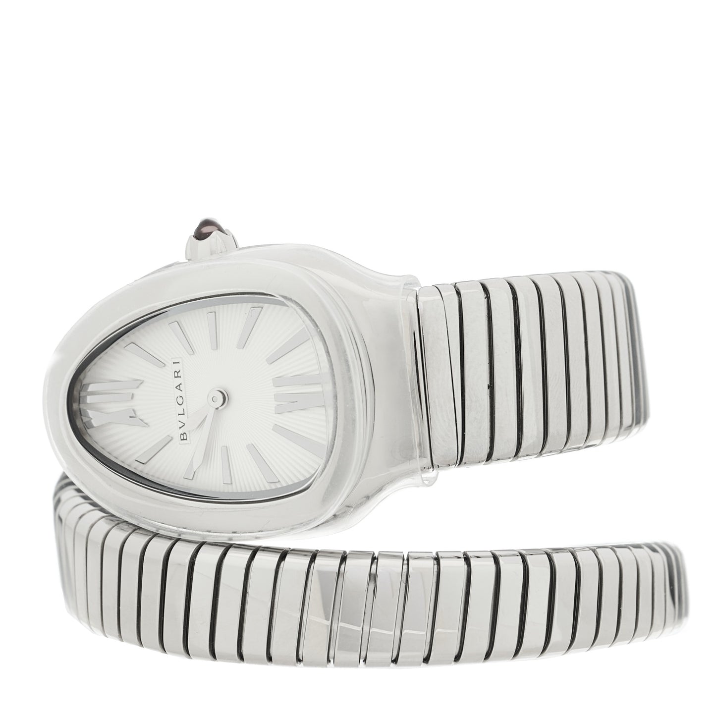 Stainless Steel 35mm Serpenti Tubogas Quartz Watch