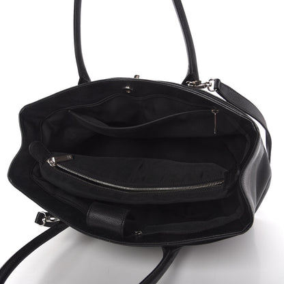Chanel Calfskin Cerf Executive Shopper Tote Black 5 of 9