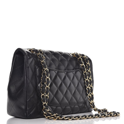 Chanel Lambskin Quilted Jumbo Single Flap Black 3 of 8