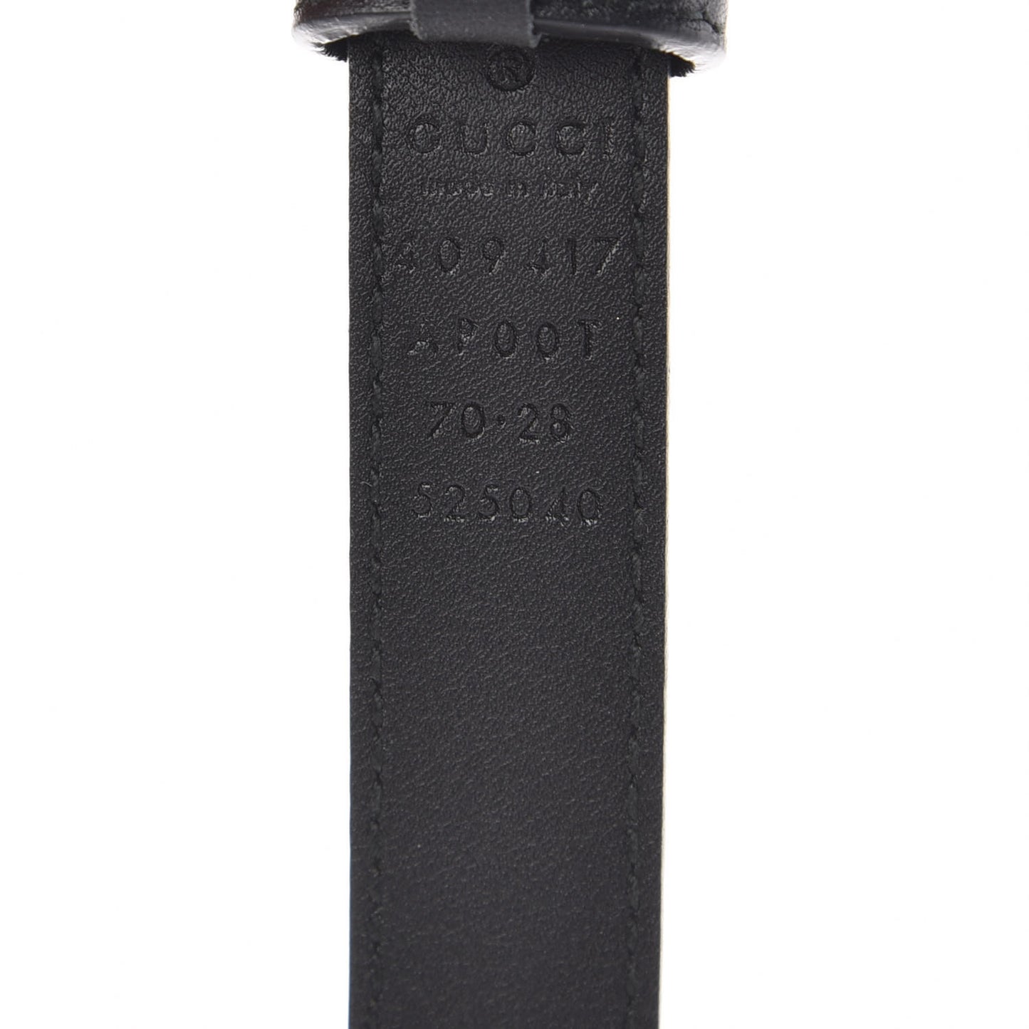 Calfskin Double G 20mm Belt 70 28 Black