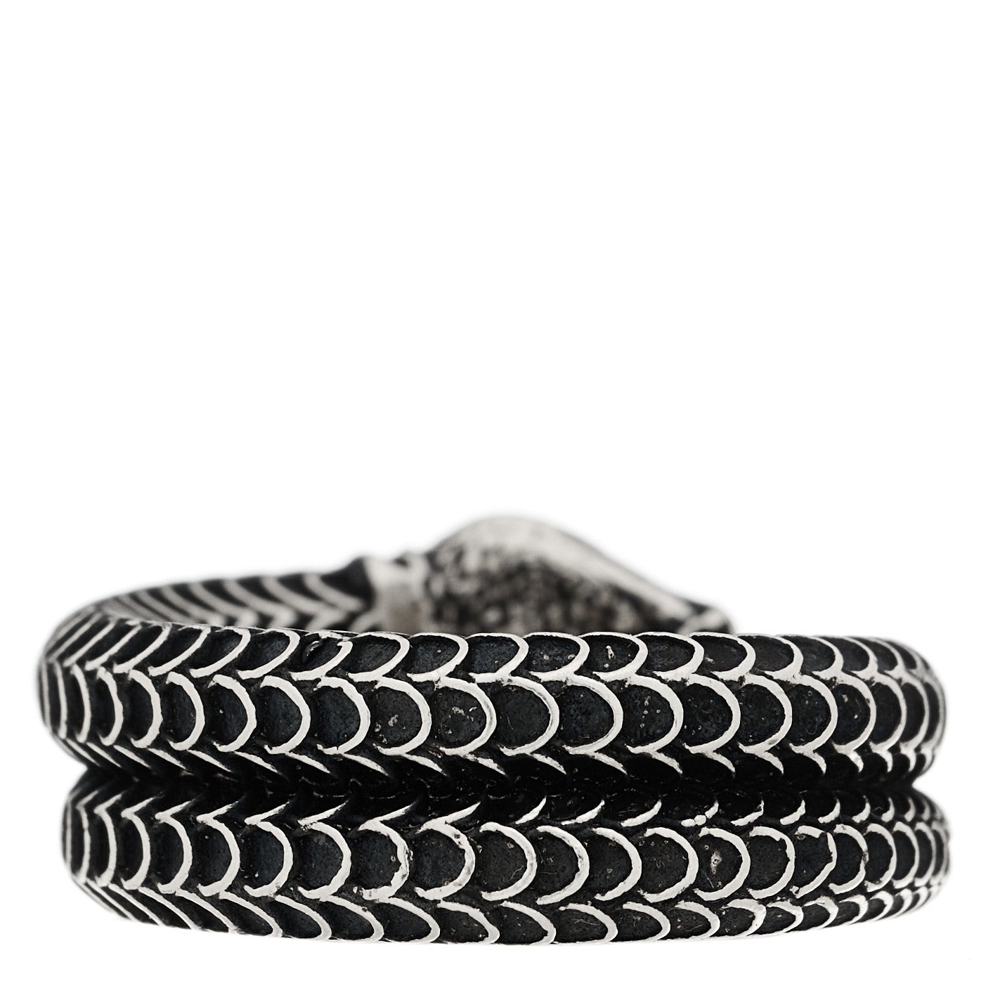 Sterling Silver Gucci Garden Snake Ring 57 8