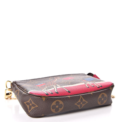 Louis Vuitton Monogram 2017 Christmas Animation Mini Pochette Accessories 4 of 9