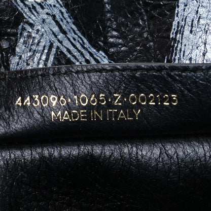 Balenciaga Agneau Arena Graffiti All Over S Bazar Shopper Tote Black Vert Rouge 7 of 10