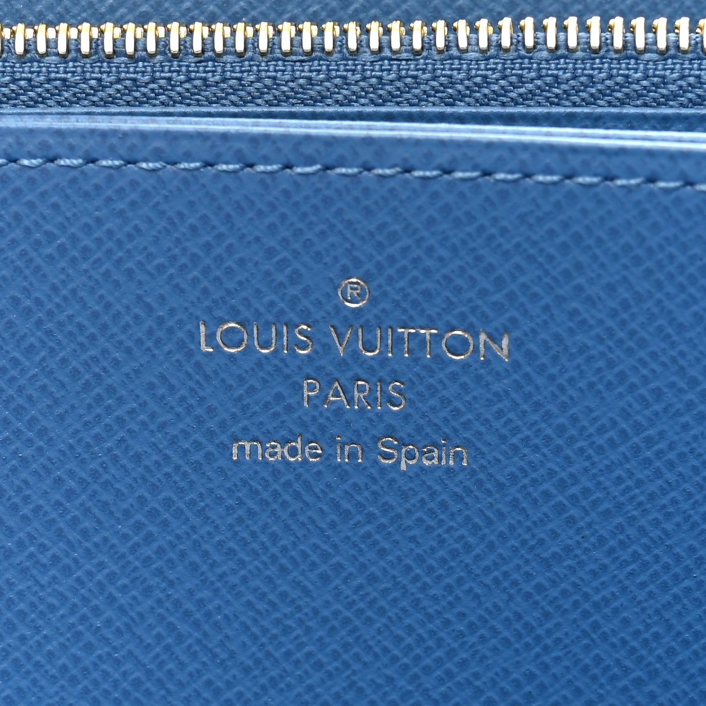 Monogram Zippy Wallet Blue Jean