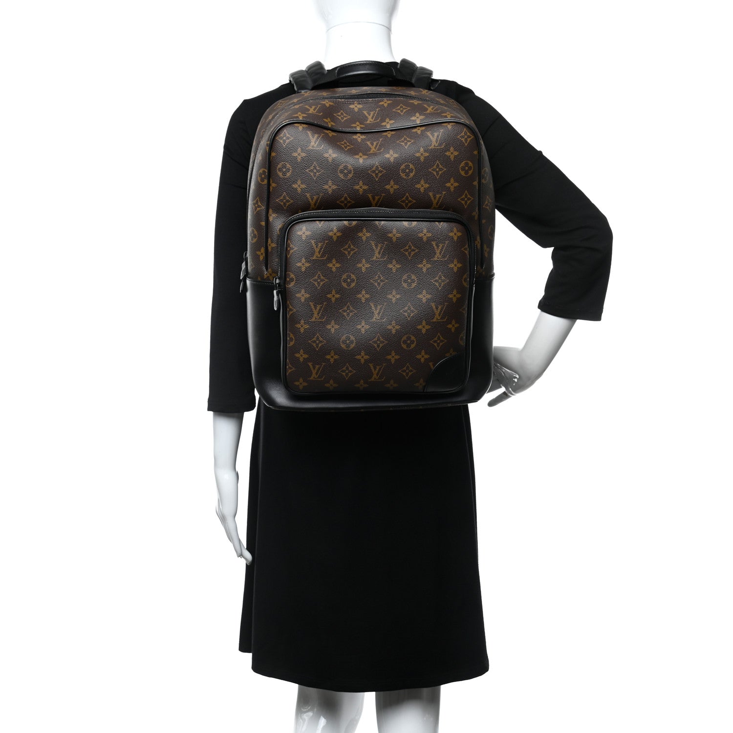 Louis Vuitton Monogram Macassar Dean Backpack 2 of 10