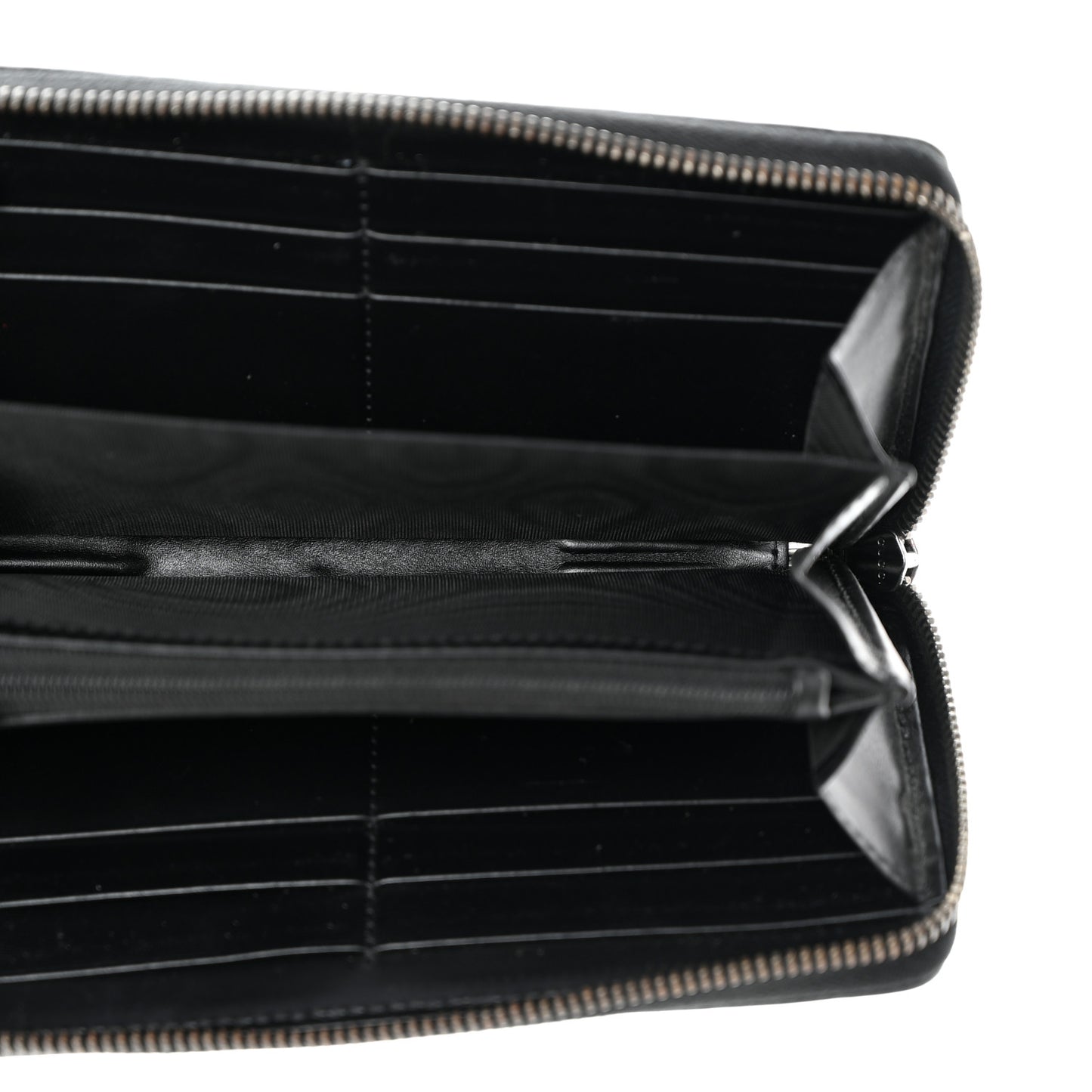 Guccissima Signature Microguccissima Bree Zip Around Wallet Black