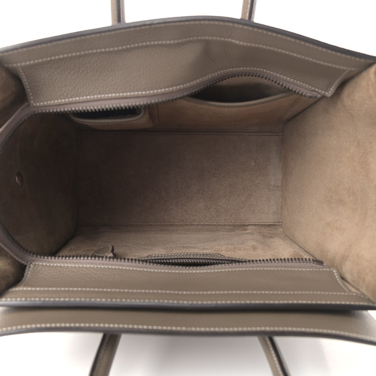 Drummed Calfskin Micro Luggage Souris