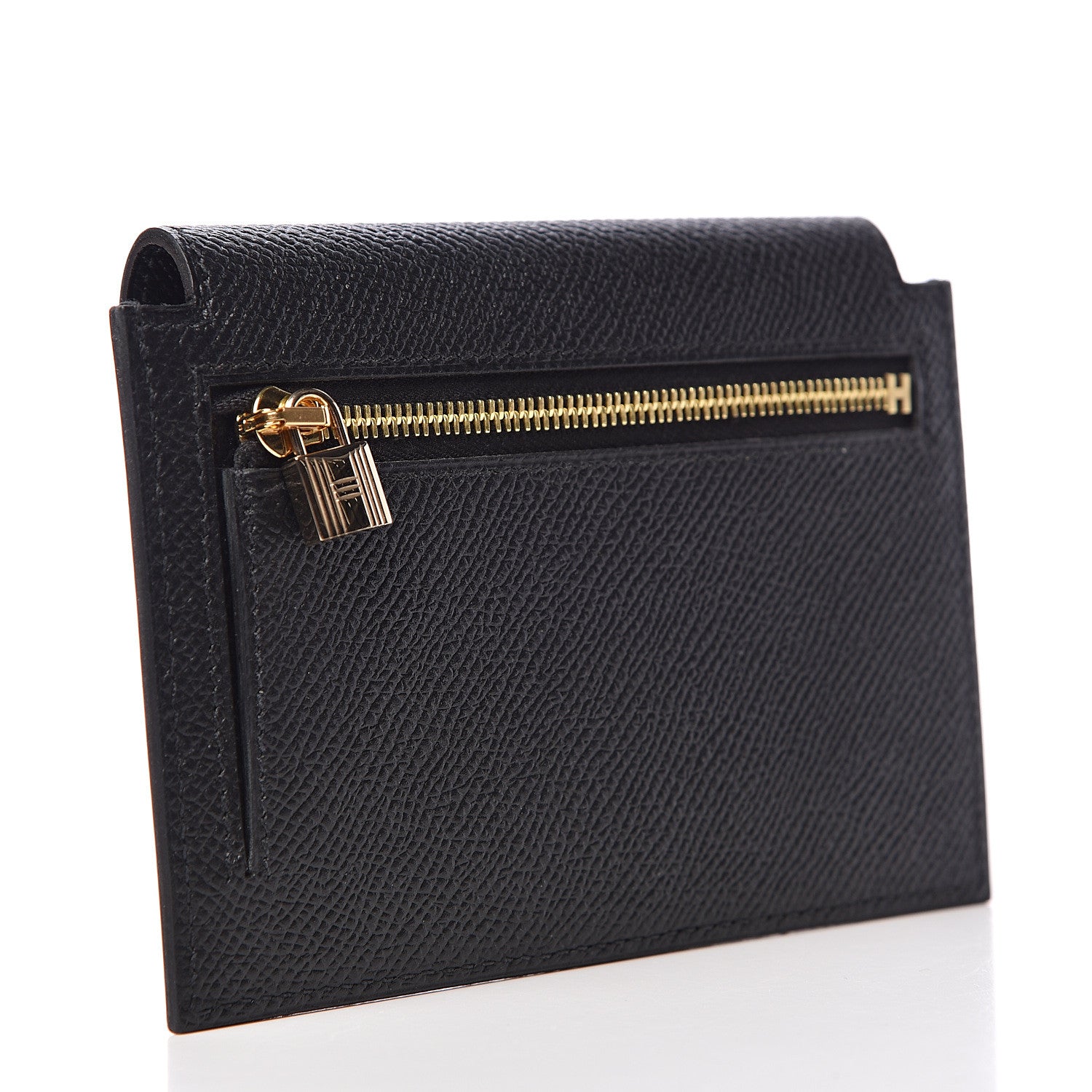 Hermes Epsom Kelly Pocket Compact Wallet Black 3 of 8