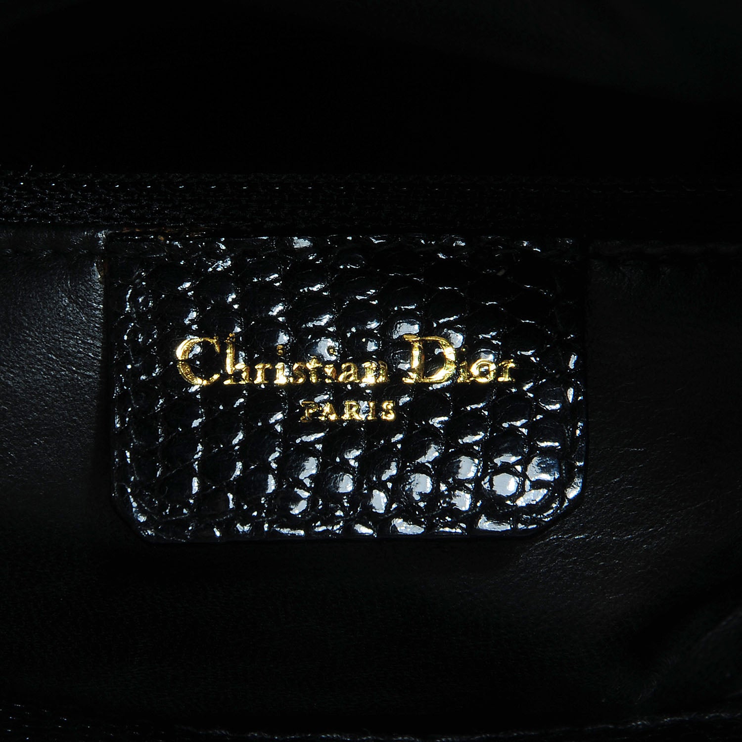 Christian Dior Lizard Micro Lady Dior Black 6 of 8