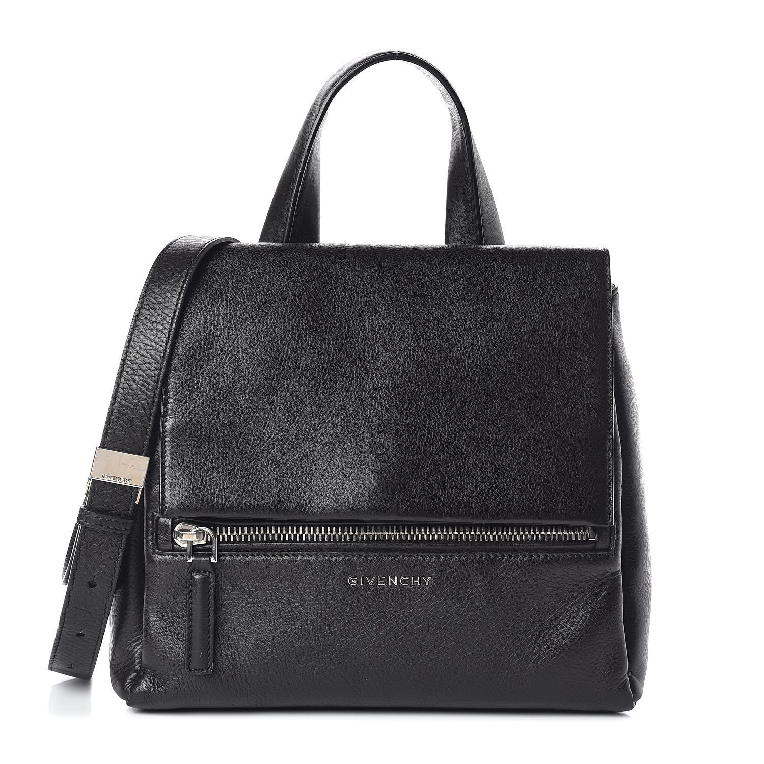 Givenchy Calfskin Small Pandora Pure Flap Bag Black 1 of 13