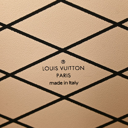 Louis Vuitton Lambskin Malletage Petite Malle Black Beige 5 of 8