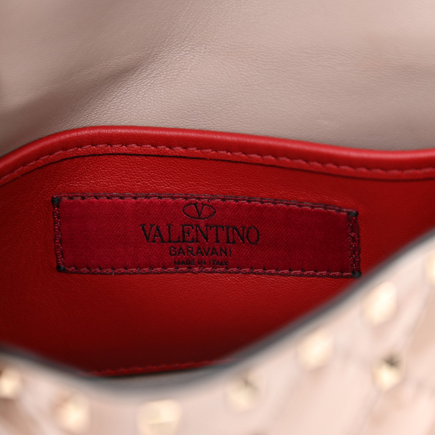 Valentino Garavani Patent Small Rockstud Spike Shoulder Bag Poudre 7 of 8