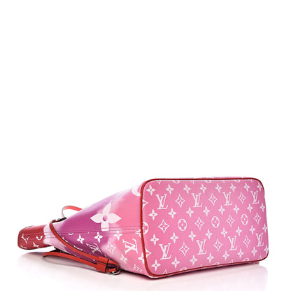 Louis Vuitton Monogram Escale Neverfull MM Rouge 4 of 12