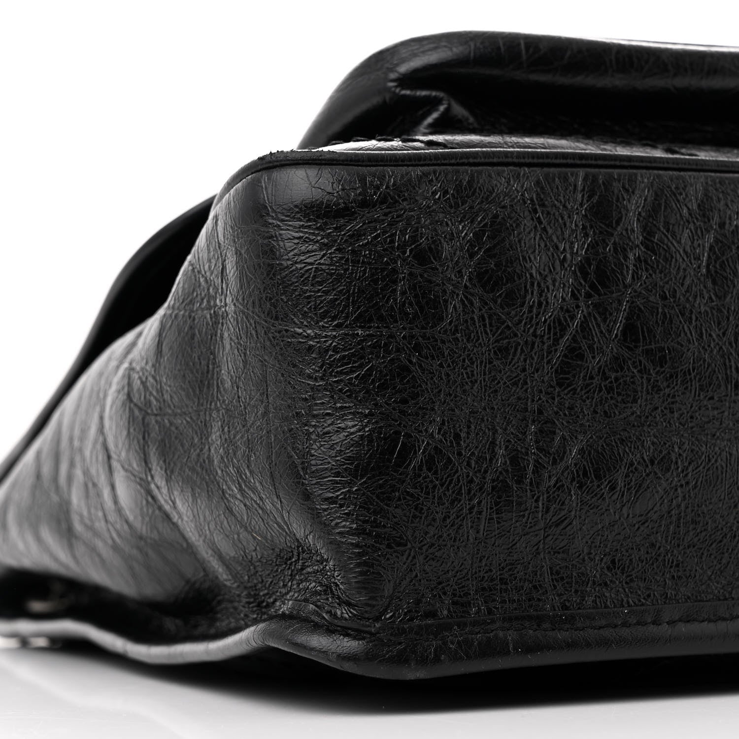 Saint Laurent Crinkled Calfskin Matelasse Monogram Large Niki Chain Satchel Black 9 of 12
