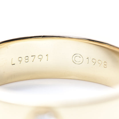 Cartier 18K Yellow Gold 3 Diamond 5.5mm LOVE Ring 58 8.5 5 of 5