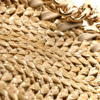 Stella McCartney Metallic Raffia Mini Falabella Tote Gold 11 of 11