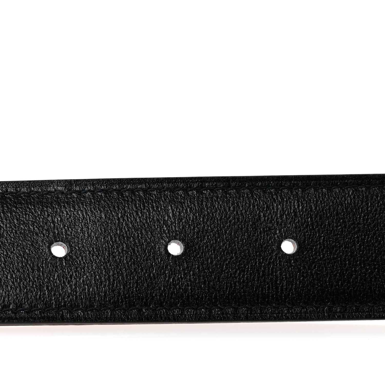 Hermes Box Togo 32mm H Belt 85 34 Black Orange 3 of 8