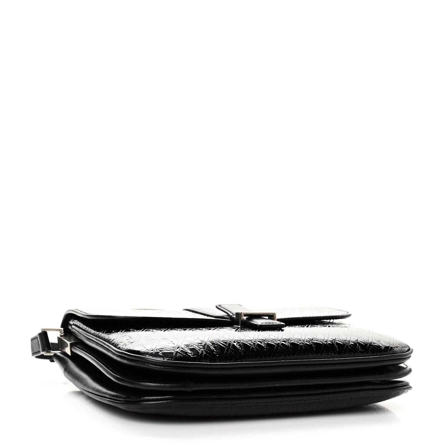 Patent Embossed Small Le Monogramme Satchel Black