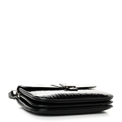 Saint Laurent Patent Embossed Small Le Monogramme Satchel Black 4 of 9