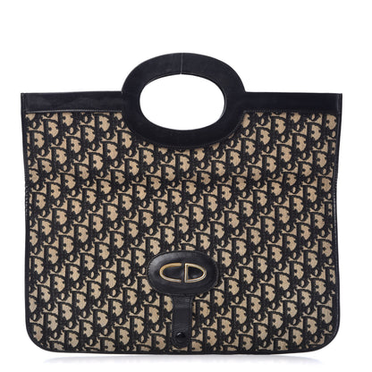 Christian Dior Monogram Fold Over Clutch Black 4 of 17