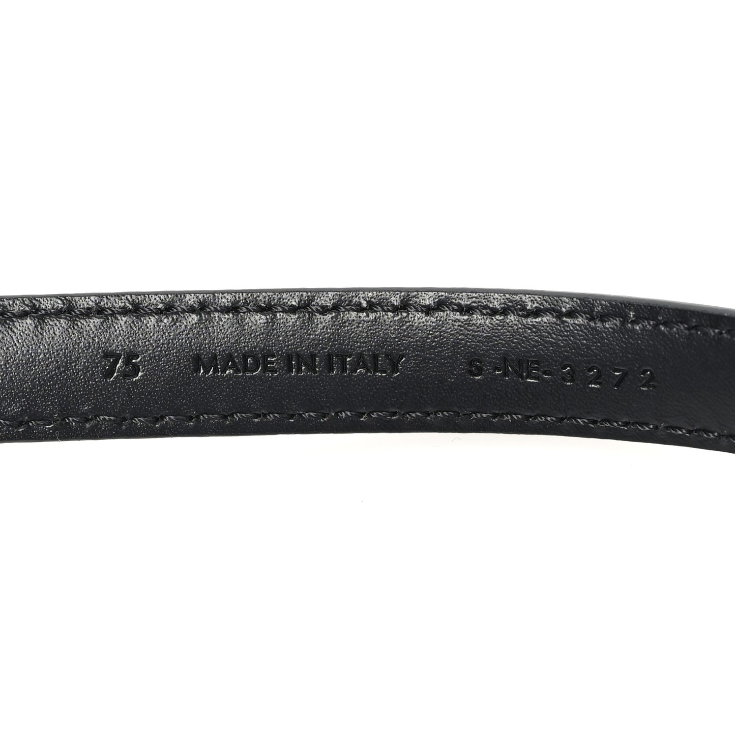 Taurillon Calfskin Teen Elegant 13mm Triomphe Belt 75 30 Black