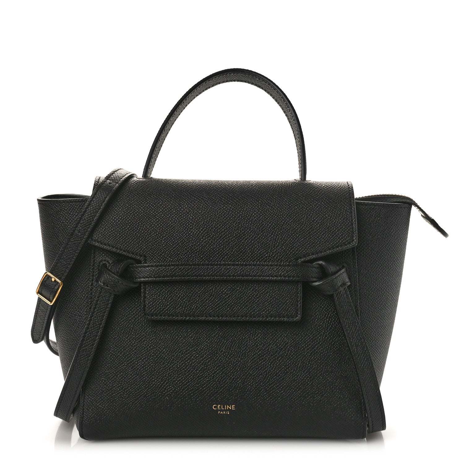 Celine Grained Calfskin Nano Belt Bag Black 1 of 7