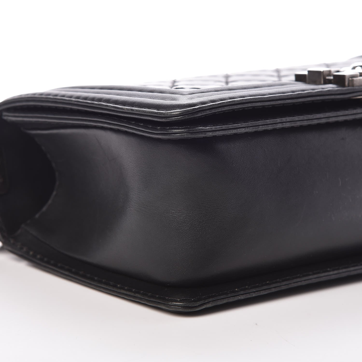Chanel Calfskin Double Stitch Medium Boy Flap Black 8 of 9